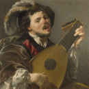 Hendrick ter Brugghen: 'A Man playing a Lute'